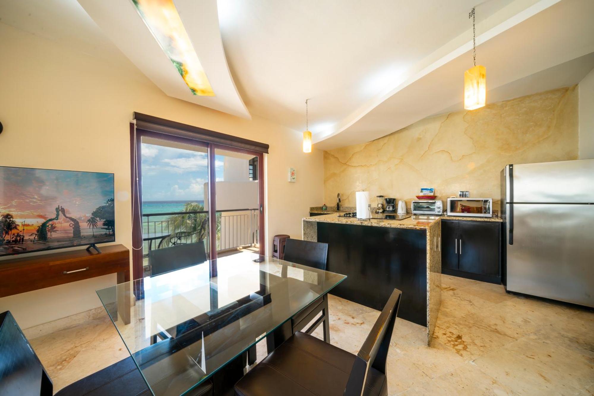 Beachfront 1 Bedroom Condo - El Faro, Surf 407 신데 델 카르멘 외부 사진